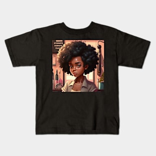 Strength Dignity and proud  Black Woman Afro pride Kids T-Shirt